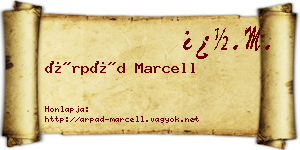 Árpád Marcell névjegykártya
