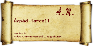 Árpád Marcell névjegykártya